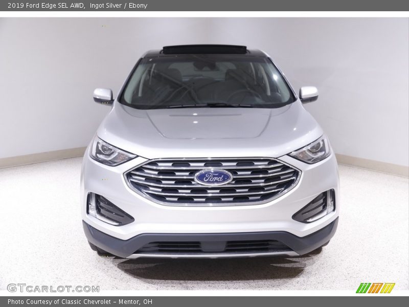 Ingot Silver / Ebony 2019 Ford Edge SEL AWD