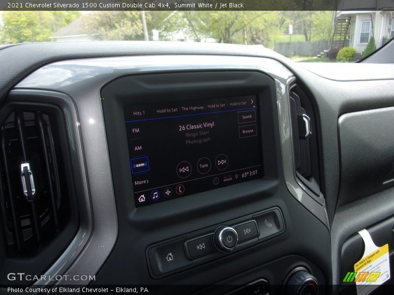 Summit White / Jet Black 2021 Chevrolet Silverado 1500 Custom Double Cab 4x4