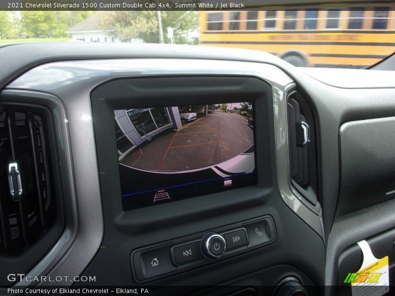 Summit White / Jet Black 2021 Chevrolet Silverado 1500 Custom Double Cab 4x4