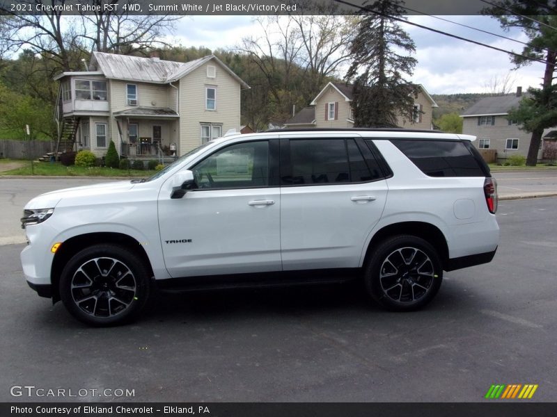 Summit White / Jet Black/Victory Red 2021 Chevrolet Tahoe RST 4WD