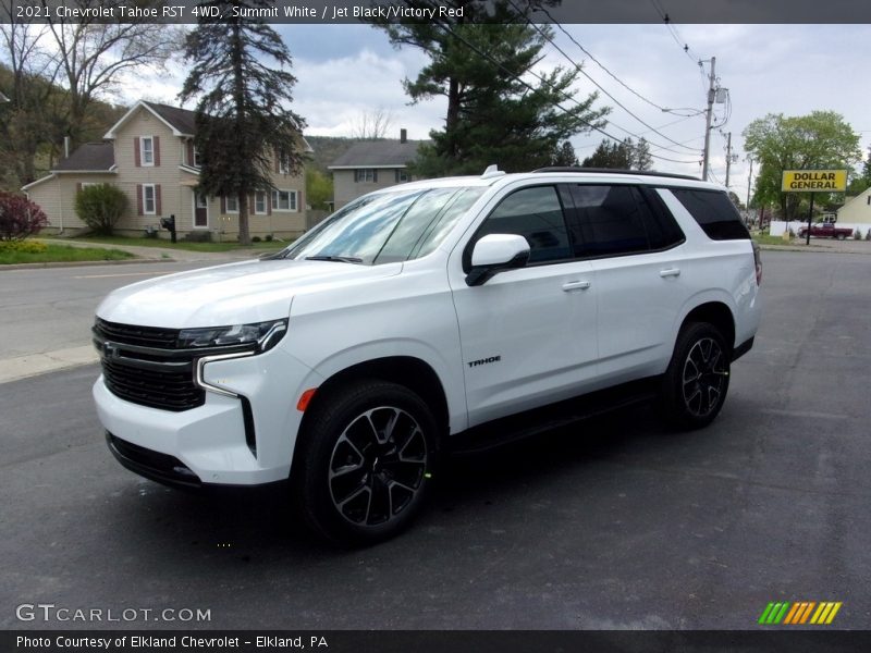 Summit White / Jet Black/Victory Red 2021 Chevrolet Tahoe RST 4WD