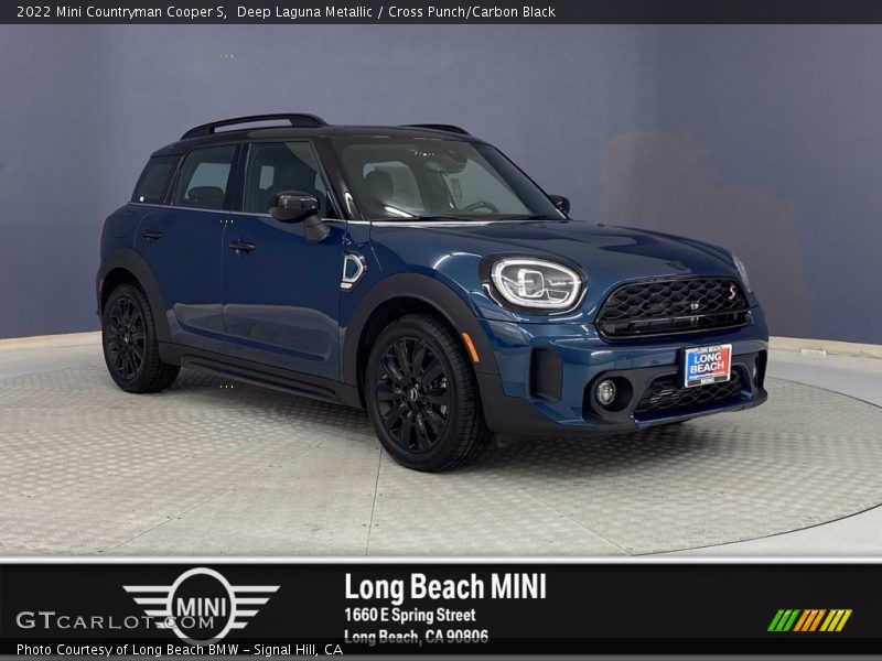 Deep Laguna Metallic / Cross Punch/Carbon Black 2022 Mini Countryman Cooper S
