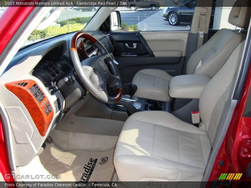 Cambridge Red Pearl / Tan 2003 Mitsubishi Montero Limited 4x4