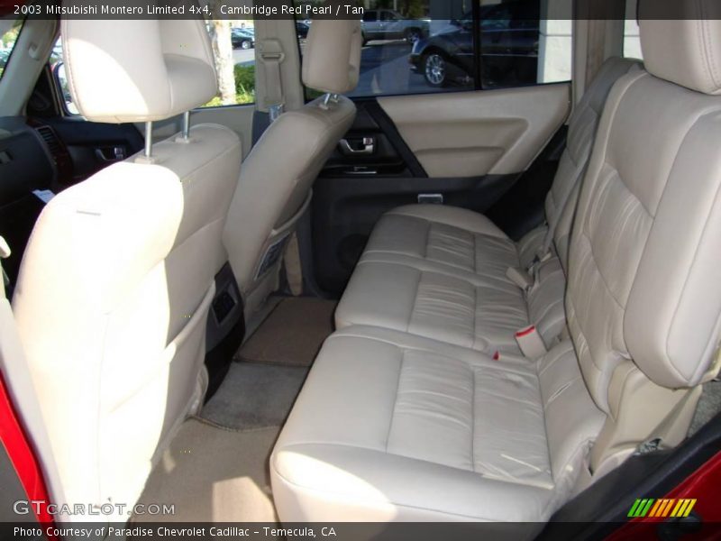 Cambridge Red Pearl / Tan 2003 Mitsubishi Montero Limited 4x4