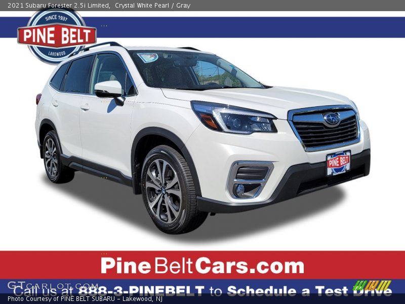 Crystal White Pearl / Gray 2021 Subaru Forester 2.5i Limited