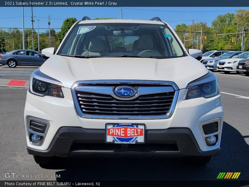Crystal White Pearl / Gray 2021 Subaru Forester 2.5i Limited