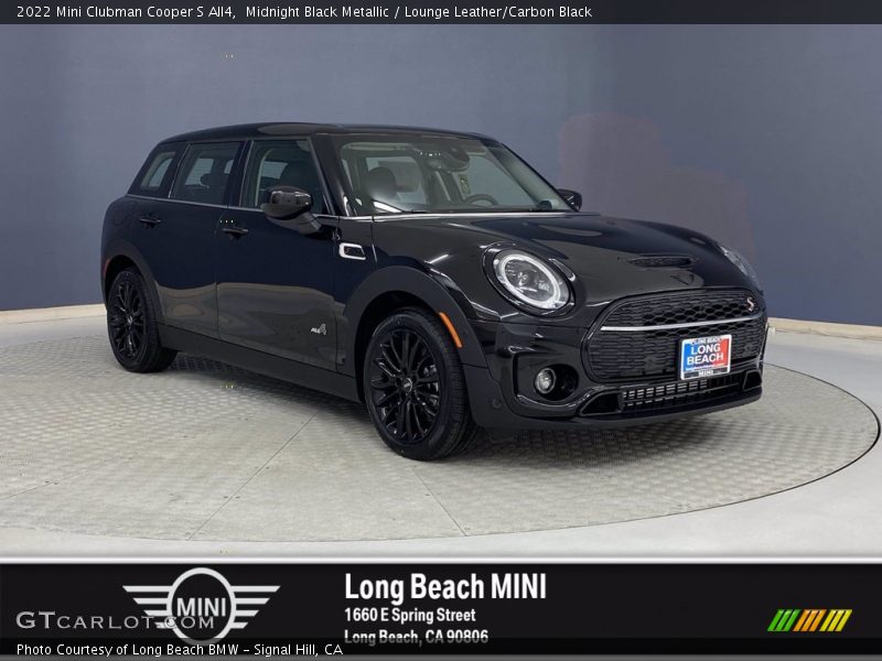 Midnight Black Metallic / Lounge Leather/Carbon Black 2022 Mini Clubman Cooper S All4
