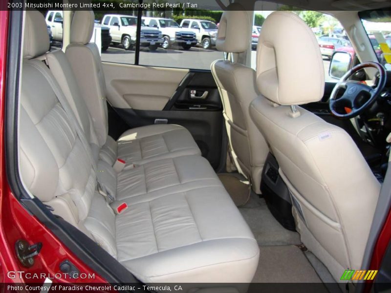 Cambridge Red Pearl / Tan 2003 Mitsubishi Montero Limited 4x4