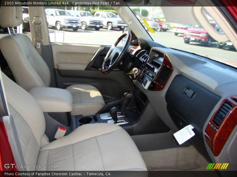 Cambridge Red Pearl / Tan 2003 Mitsubishi Montero Limited 4x4