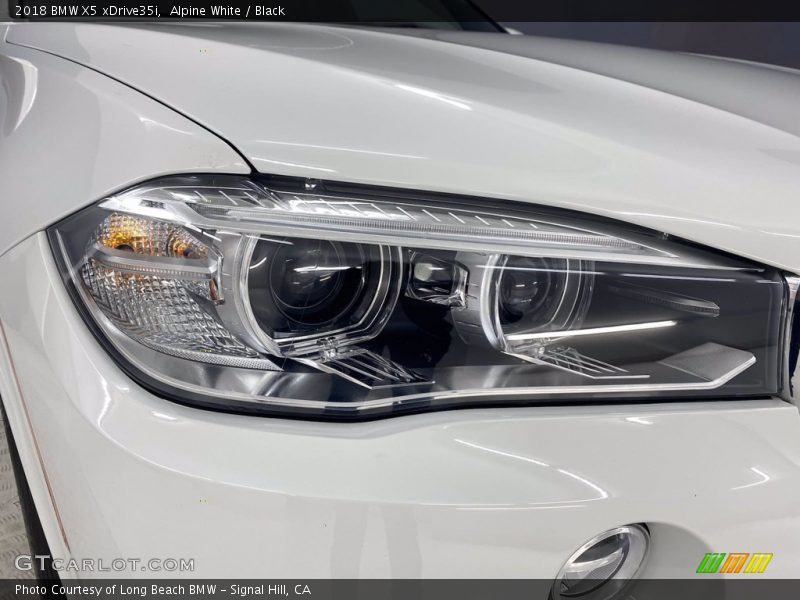 Alpine White / Black 2018 BMW X5 xDrive35i