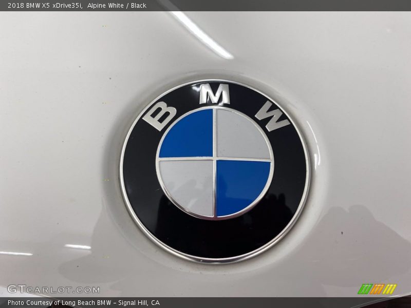 Alpine White / Black 2018 BMW X5 xDrive35i
