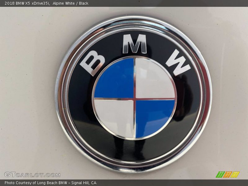 Alpine White / Black 2018 BMW X5 xDrive35i