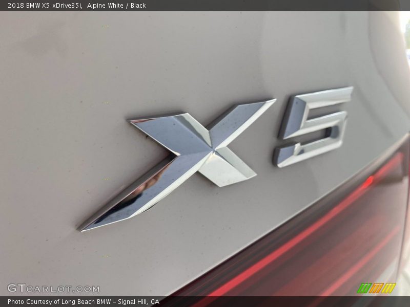 Alpine White / Black 2018 BMW X5 xDrive35i