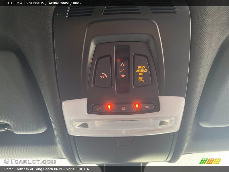 Alpine White / Black 2018 BMW X5 xDrive35i