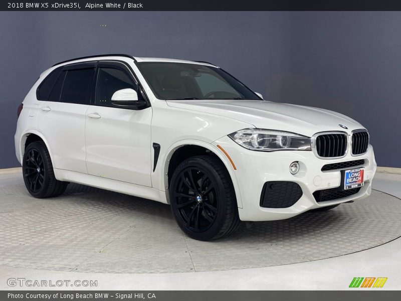 Alpine White / Black 2018 BMW X5 xDrive35i