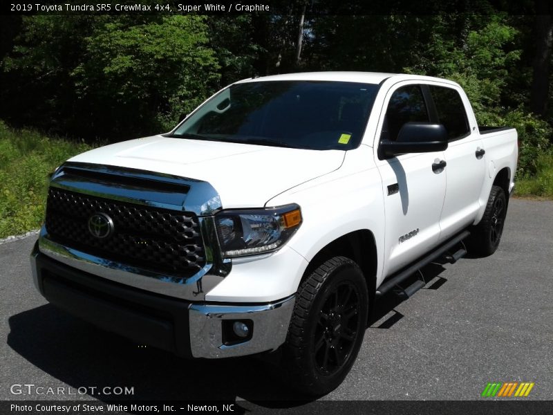 Super White / Graphite 2019 Toyota Tundra SR5 CrewMax 4x4