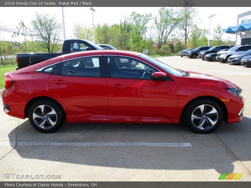Rallye Red / Black 2019 Honda Civic LX Sedan
