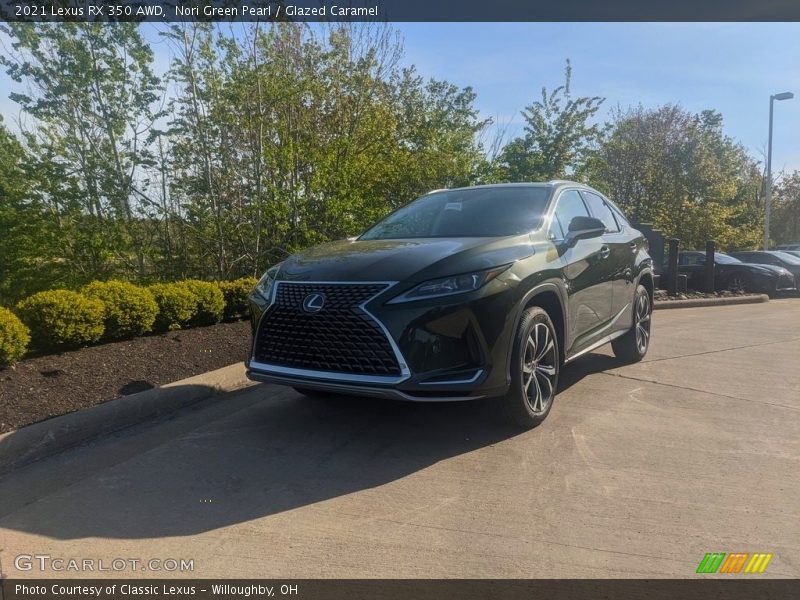 Nori Green Pearl / Glazed Caramel 2021 Lexus RX 350 AWD