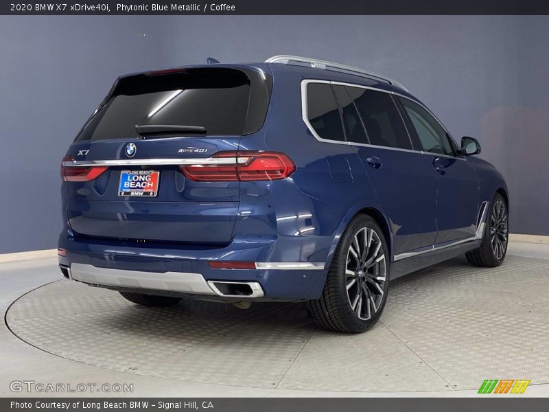 Phytonic Blue Metallic / Coffee 2020 BMW X7 xDrive40i