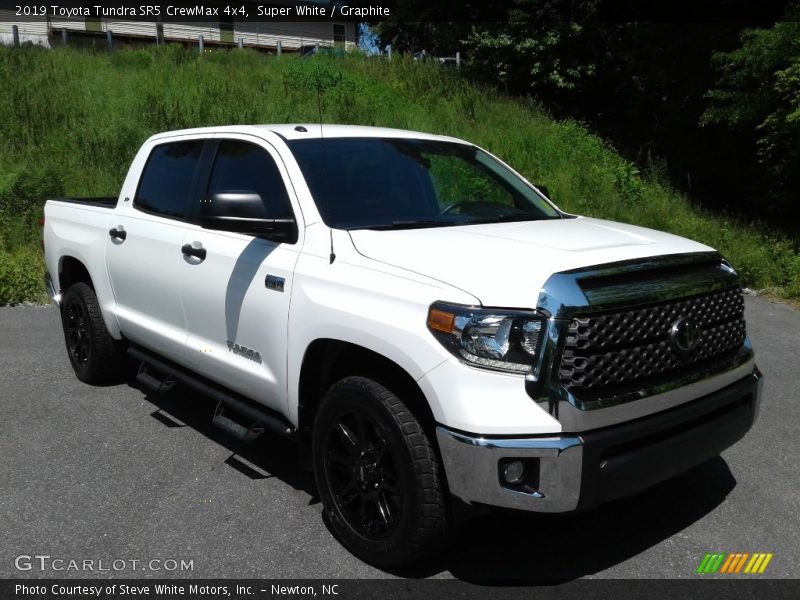 Super White / Graphite 2019 Toyota Tundra SR5 CrewMax 4x4