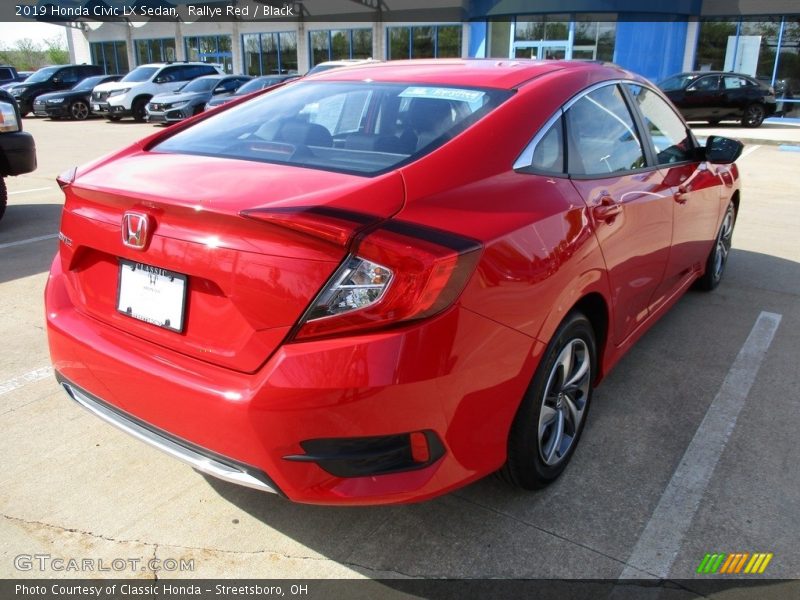Rallye Red / Black 2019 Honda Civic LX Sedan