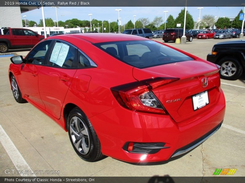 Rallye Red / Black 2019 Honda Civic LX Sedan