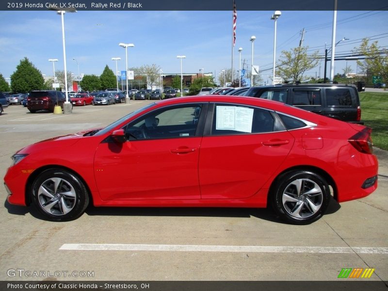 Rallye Red / Black 2019 Honda Civic LX Sedan
