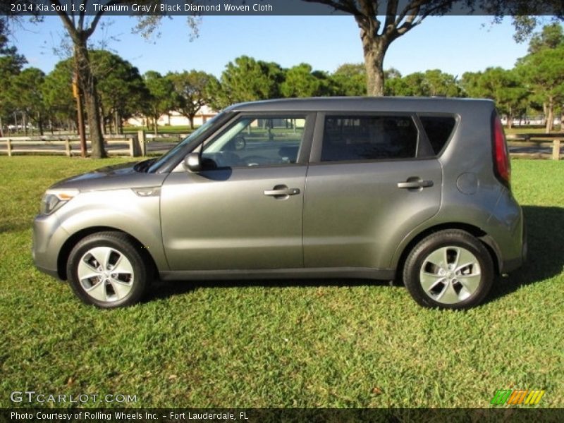 Titanium Gray / Black Diamond Woven Cloth 2014 Kia Soul 1.6