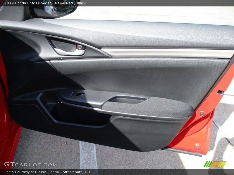 Rallye Red / Black 2019 Honda Civic LX Sedan