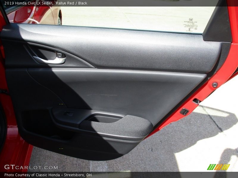 Rallye Red / Black 2019 Honda Civic LX Sedan