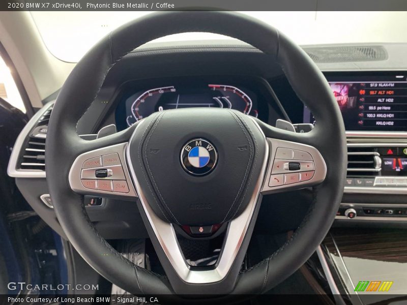Phytonic Blue Metallic / Coffee 2020 BMW X7 xDrive40i