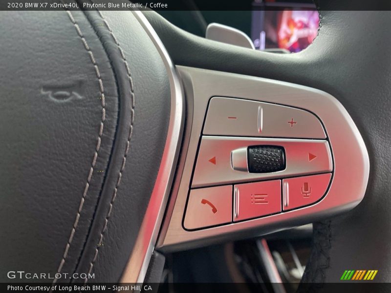 Phytonic Blue Metallic / Coffee 2020 BMW X7 xDrive40i