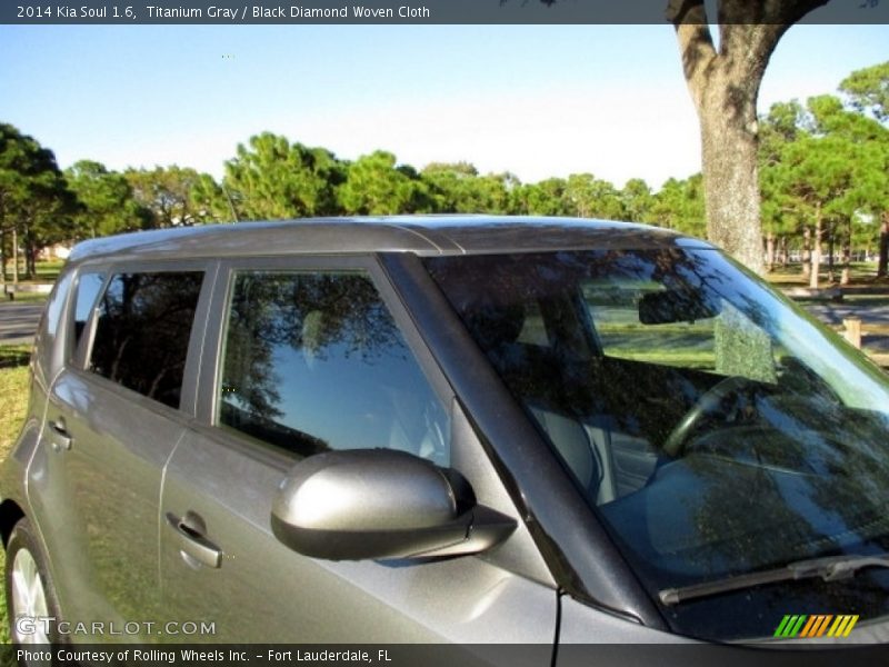 Titanium Gray / Black Diamond Woven Cloth 2014 Kia Soul 1.6