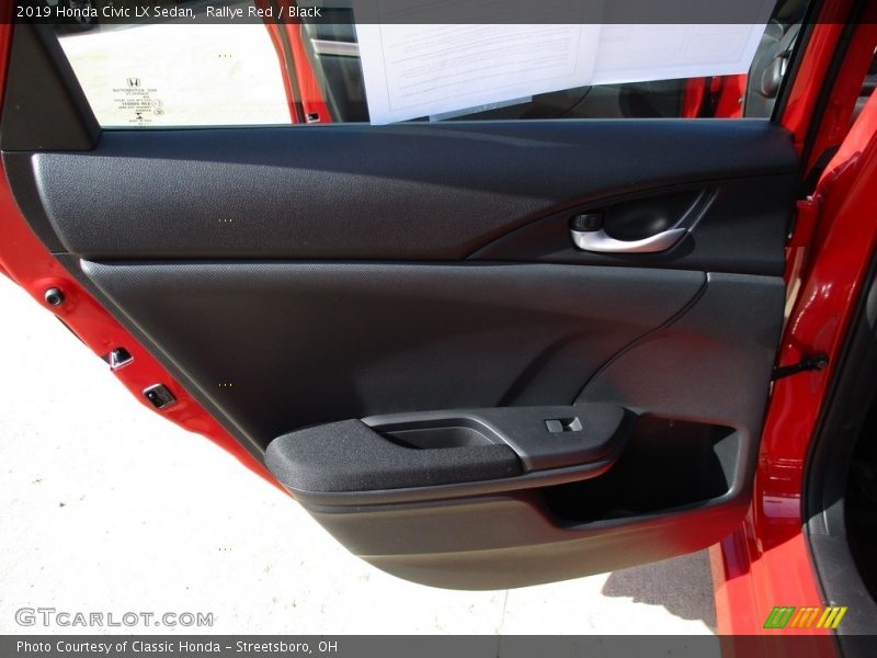Rallye Red / Black 2019 Honda Civic LX Sedan