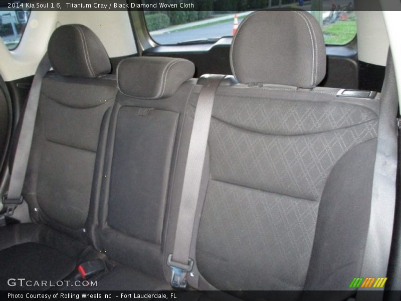 Titanium Gray / Black Diamond Woven Cloth 2014 Kia Soul 1.6