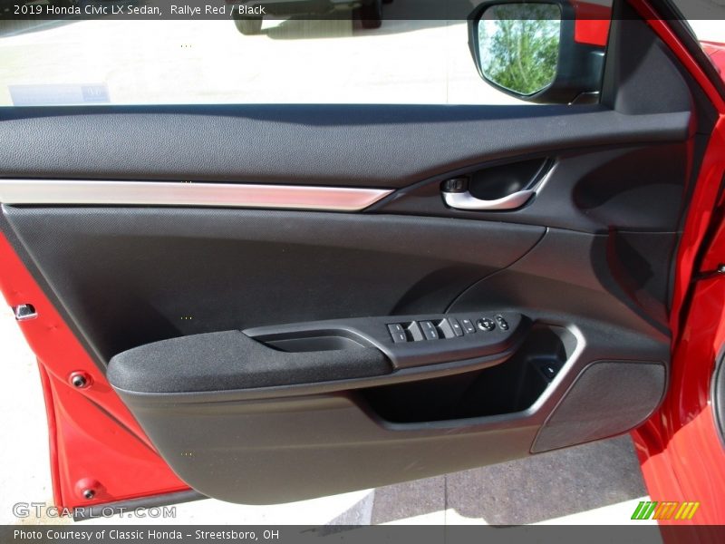 Rallye Red / Black 2019 Honda Civic LX Sedan