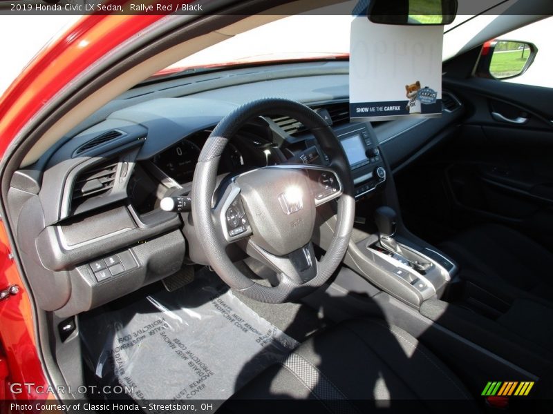 Rallye Red / Black 2019 Honda Civic LX Sedan