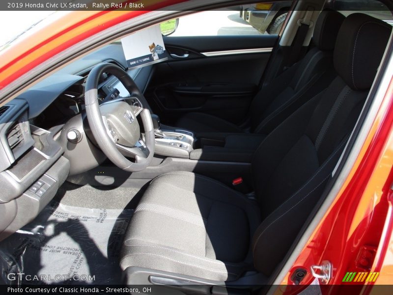 Rallye Red / Black 2019 Honda Civic LX Sedan