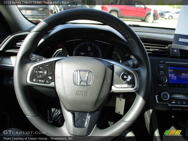 Rallye Red / Black 2019 Honda Civic LX Sedan