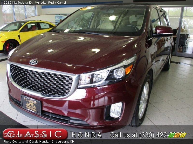 Venetian Red / Camel 2016 Kia Sedona EX