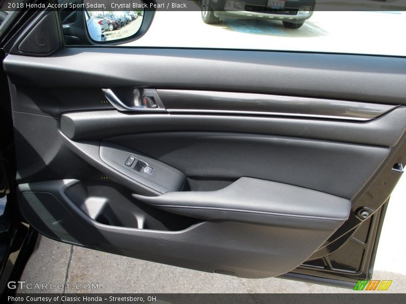 Crystal Black Pearl / Black 2018 Honda Accord Sport Sedan