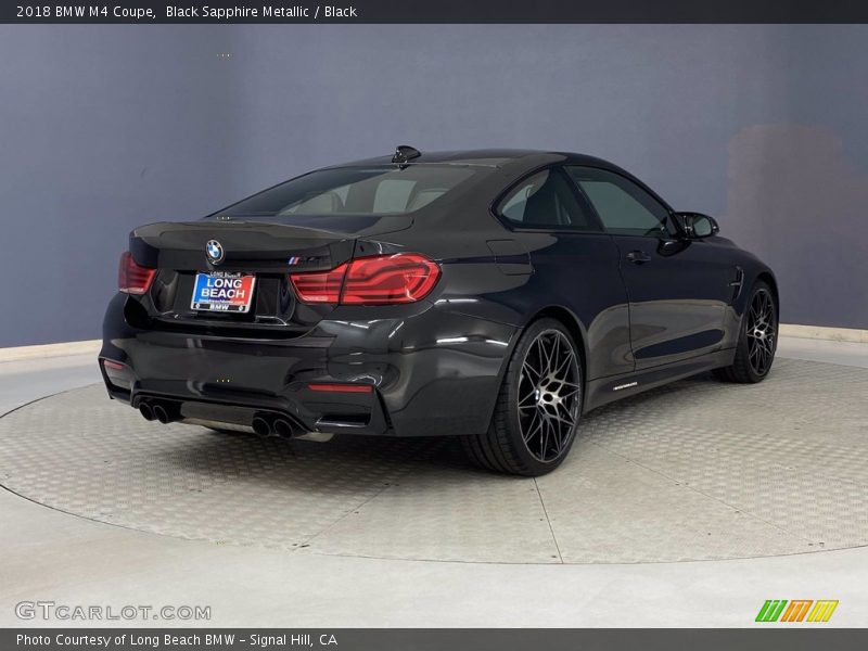 Black Sapphire Metallic / Black 2018 BMW M4 Coupe