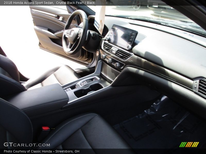 Crystal Black Pearl / Black 2018 Honda Accord Sport Sedan