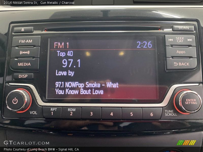 Audio System of 2016 Sentra SV