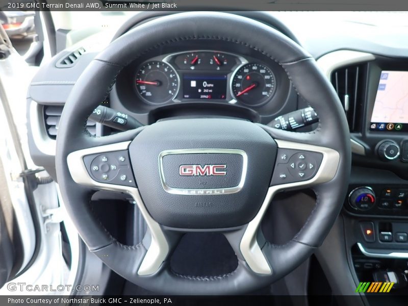 Summit White / Jet Black 2019 GMC Terrain Denali AWD