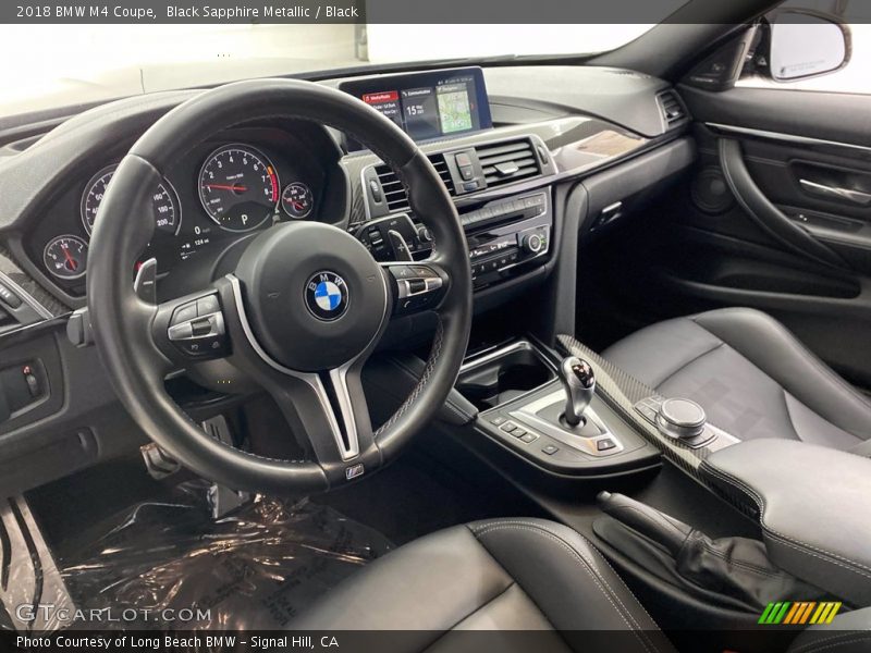 Black Sapphire Metallic / Black 2018 BMW M4 Coupe