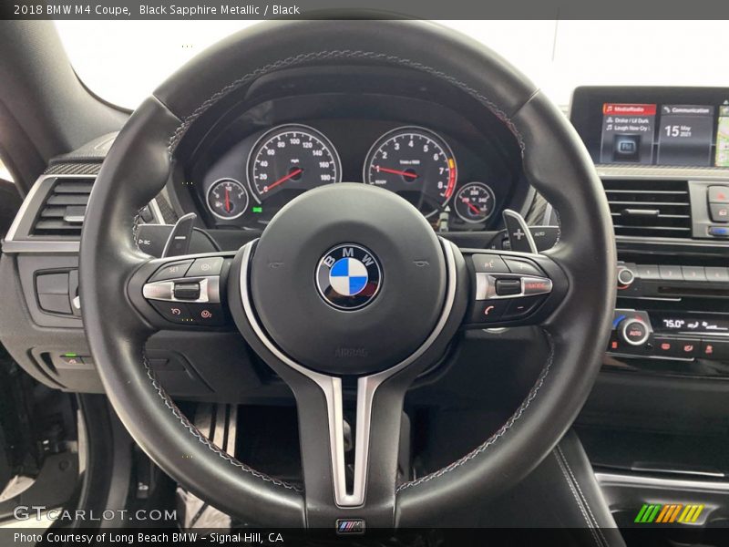 Black Sapphire Metallic / Black 2018 BMW M4 Coupe