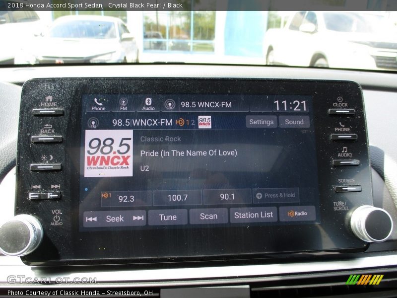 Crystal Black Pearl / Black 2018 Honda Accord Sport Sedan