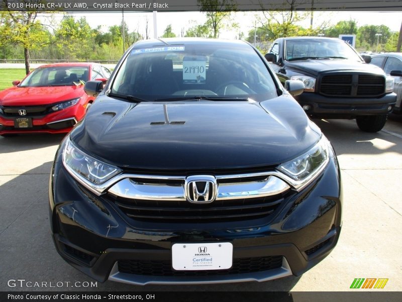 Crystal Black Pearl / Black 2018 Honda CR-V LX AWD