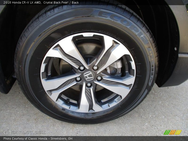 Crystal Black Pearl / Black 2018 Honda CR-V LX AWD